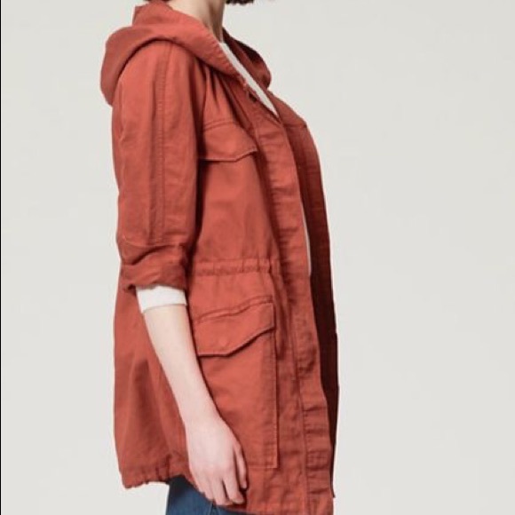 LOFT Jackets & Blazers - LOFT Anorak Harvest Orange Utility Jacket